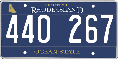RI license plate 440267