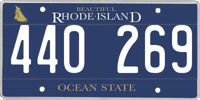 RI license plate 440269