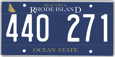 RI license plate 440271