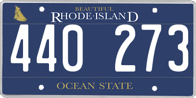 RI license plate 440273