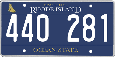 RI license plate 440281