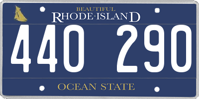 RI license plate 440290