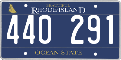 RI license plate 440291