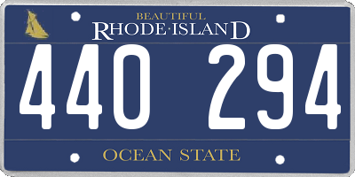 RI license plate 440294