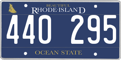 RI license plate 440295