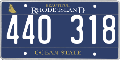 RI license plate 440318