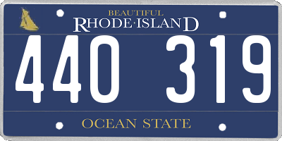RI license plate 440319