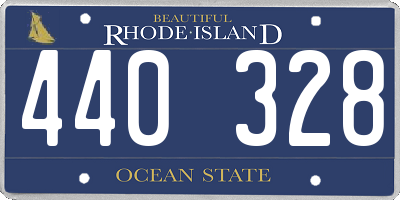 RI license plate 440328