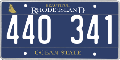 RI license plate 440341