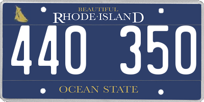 RI license plate 440350