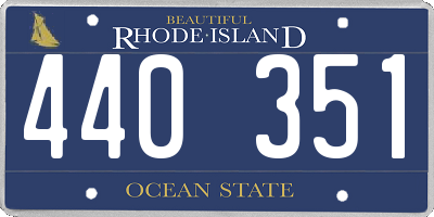 RI license plate 440351