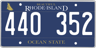 RI license plate 440352