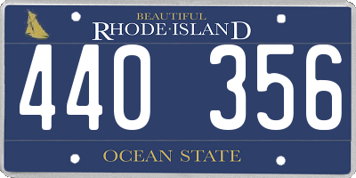 RI license plate 440356