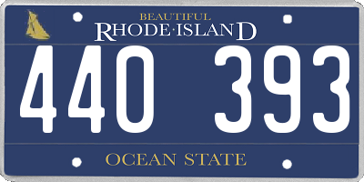 RI license plate 440393