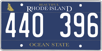 RI license plate 440396