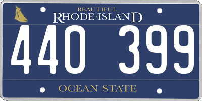 RI license plate 440399