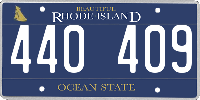 RI license plate 440409
