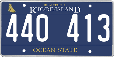RI license plate 440413