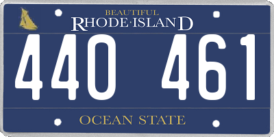 RI license plate 440461