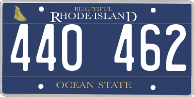 RI license plate 440462