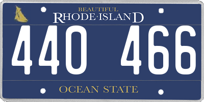 RI license plate 440466