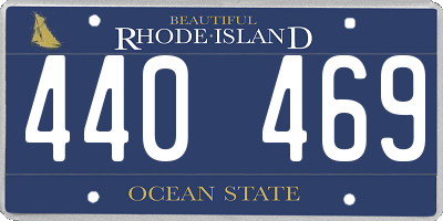 RI license plate 440469