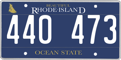 RI license plate 440473