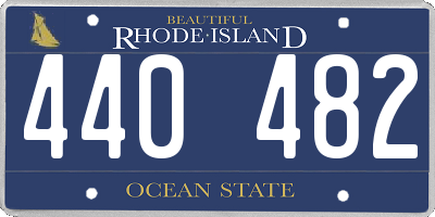 RI license plate 440482