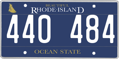 RI license plate 440484