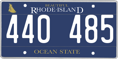 RI license plate 440485