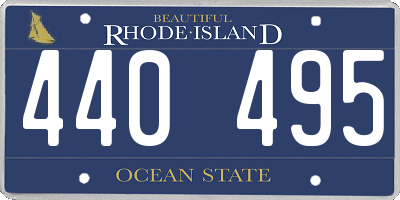 RI license plate 440495