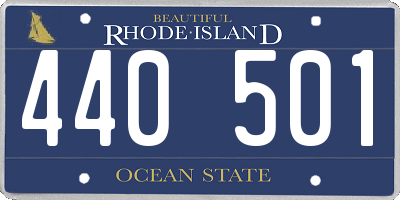 RI license plate 440501