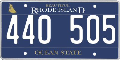 RI license plate 440505
