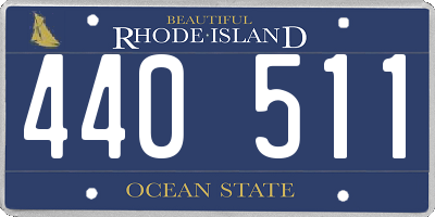 RI license plate 440511
