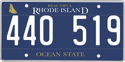 RI license plate 440519