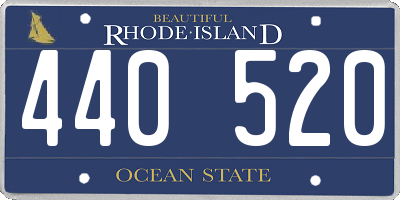 RI license plate 440520