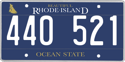 RI license plate 440521