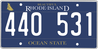 RI license plate 440531