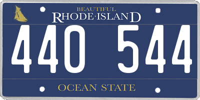 RI license plate 440544