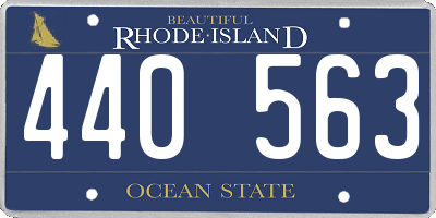 RI license plate 440563