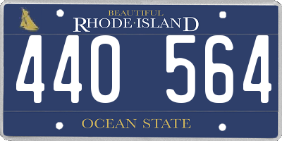 RI license plate 440564