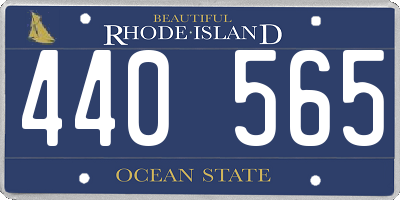 RI license plate 440565