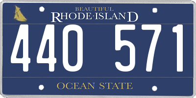 RI license plate 440571