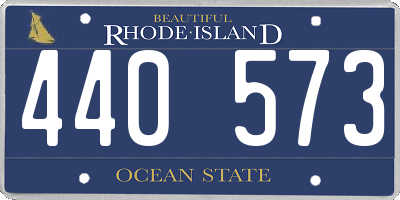 RI license plate 440573