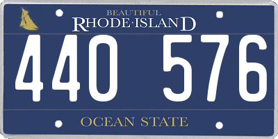 RI license plate 440576