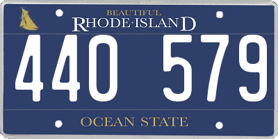 RI license plate 440579
