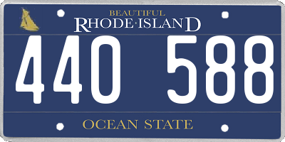 RI license plate 440588