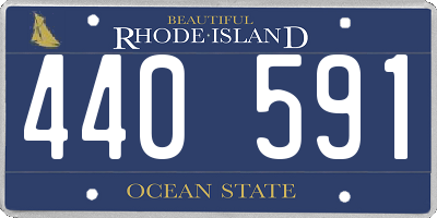 RI license plate 440591