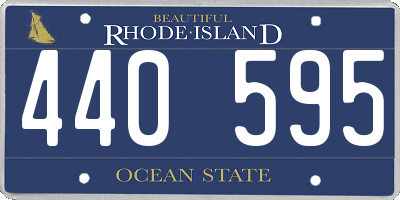 RI license plate 440595