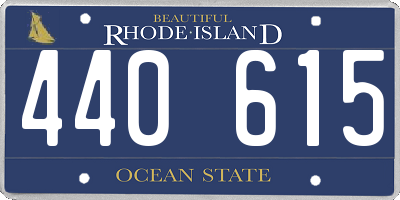 RI license plate 440615